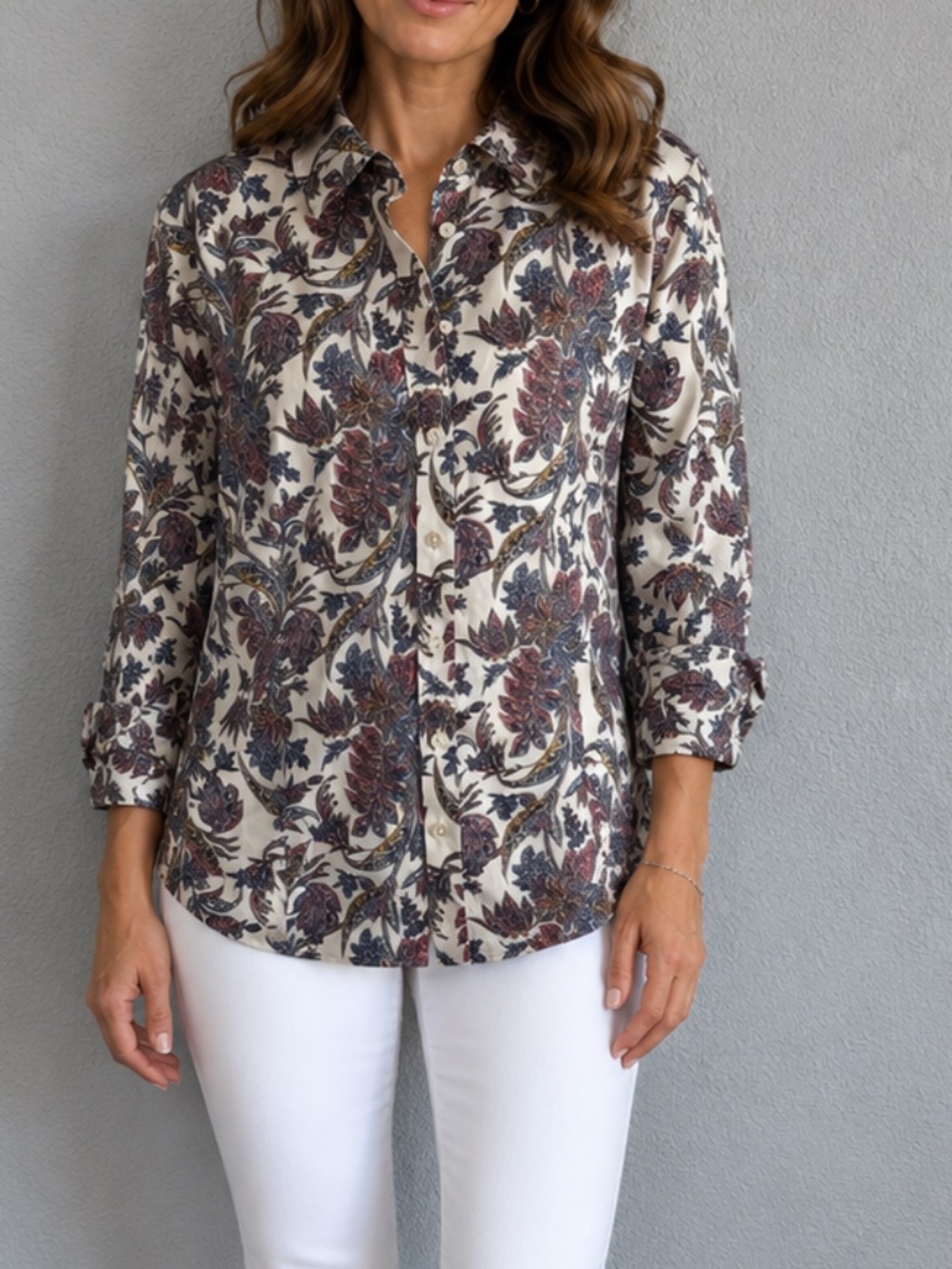 Talbots Button Down Top Size 10